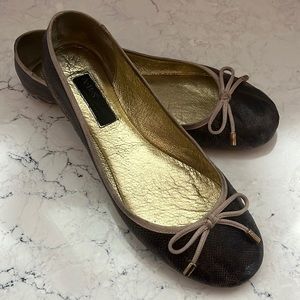 ABS Allen Schwartz bone ballerina flats size 7.5